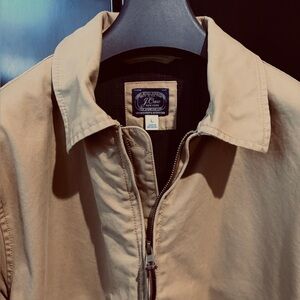 J Crew Khaki Harrington Jacket - Large